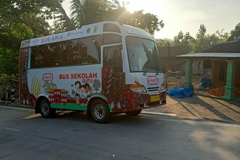 Dishub Sragen Buka Rute Baru Bus Sekolah Galeh-Tangen